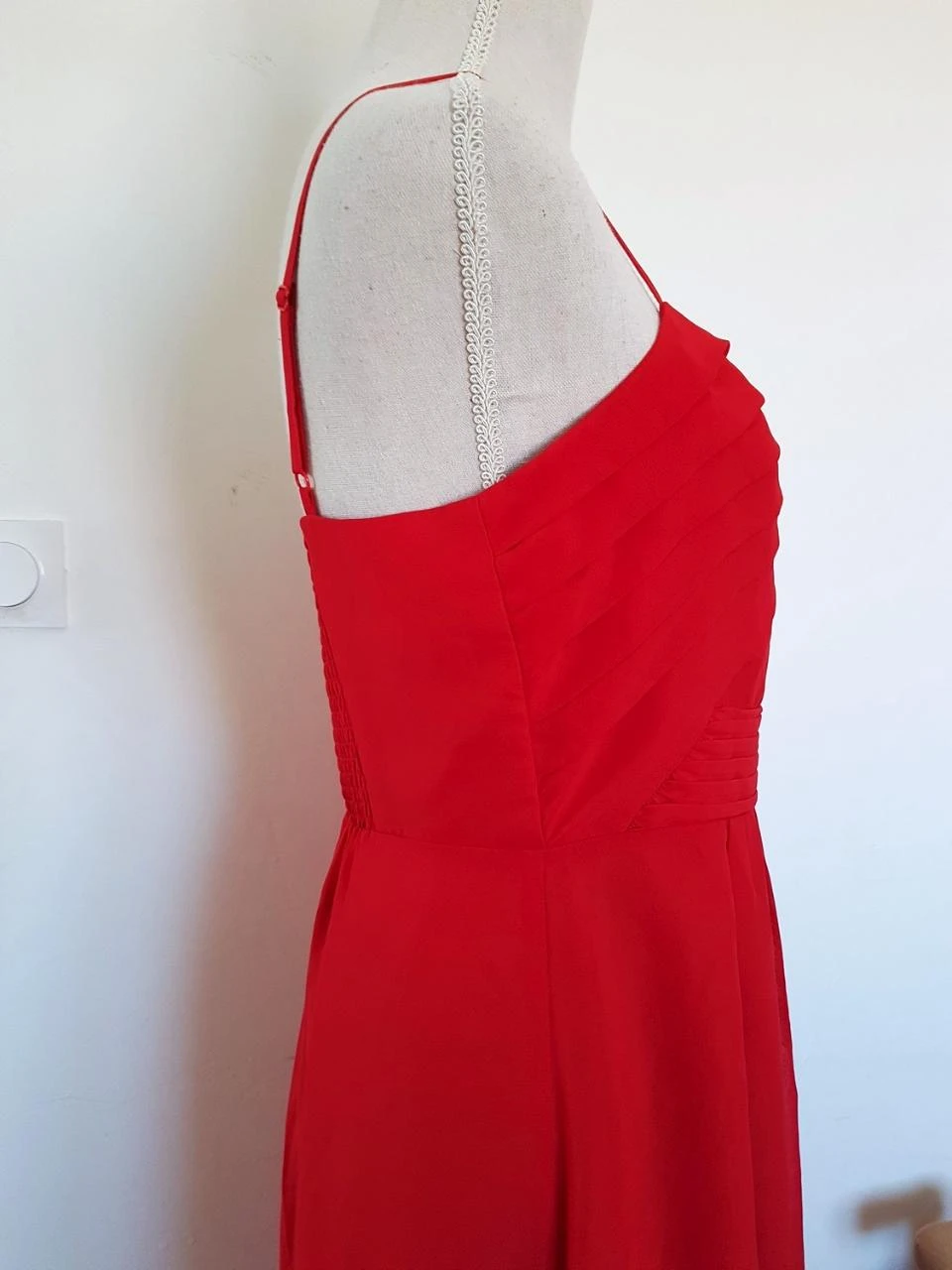 ❤️Vestido largo asimétrico rojo Bodyflirt T.40 – photo 3